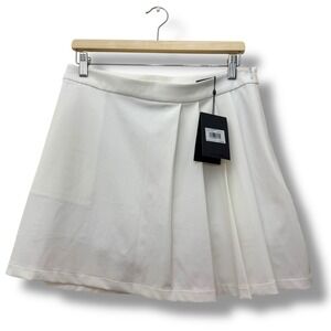 NEW G/Fore Women's Golf Skirt White Pleated Athletic Sno Tennis Skort Size 10